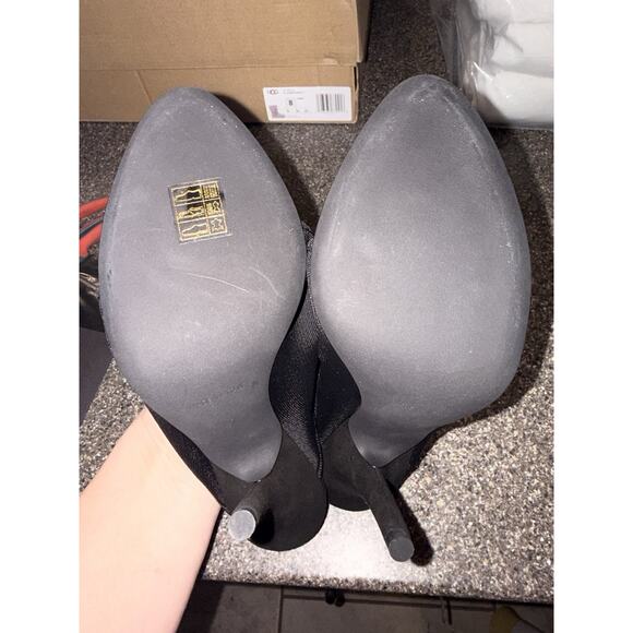 Yeezy Season 6 Black Knit Mule 110MM Heel Size 37 NIB - Picture 3 of 4